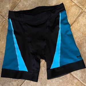 TYR Black and Teal Performance Swim Jammers